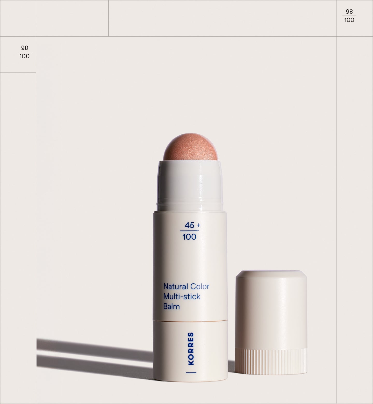 コスメ/ヘルスケア CORETORESHAKER KORRES Multi-Stick | Natural Color Lip Balm