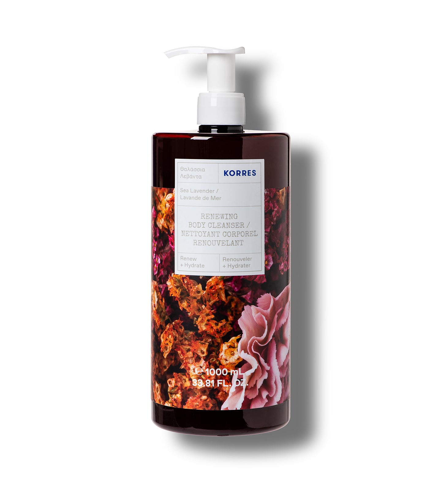 Renewing Body Cleanser – Sea Lavender – 1 Liter | KORRES