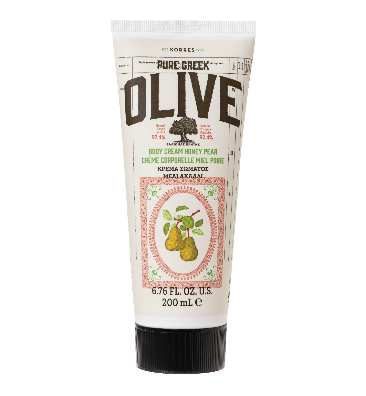 Pure Greek Olive Body Cream – Honey Pear | KORRES