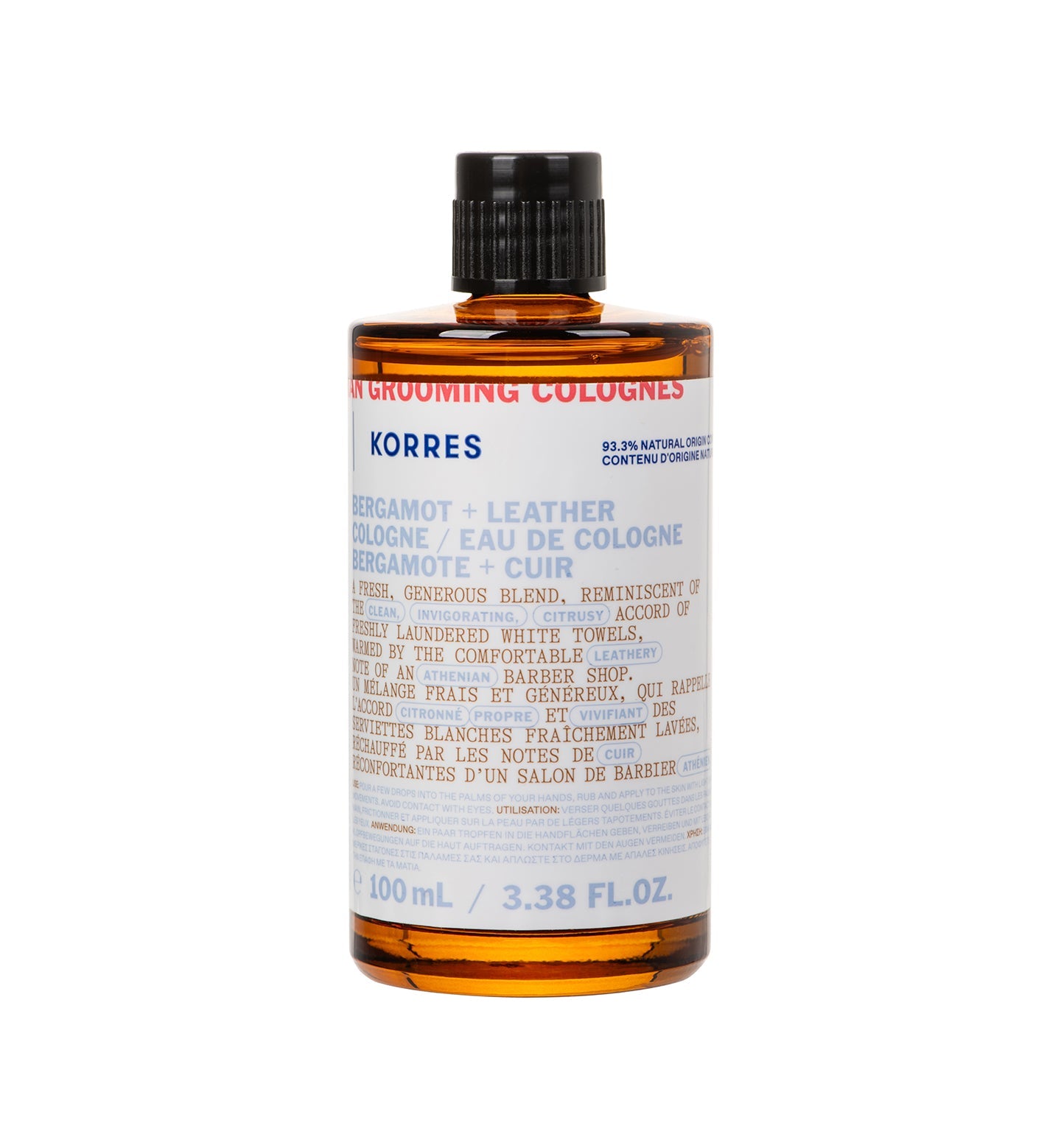 Eau de Cologne – Bergamot & Leather – for Men | KORRES