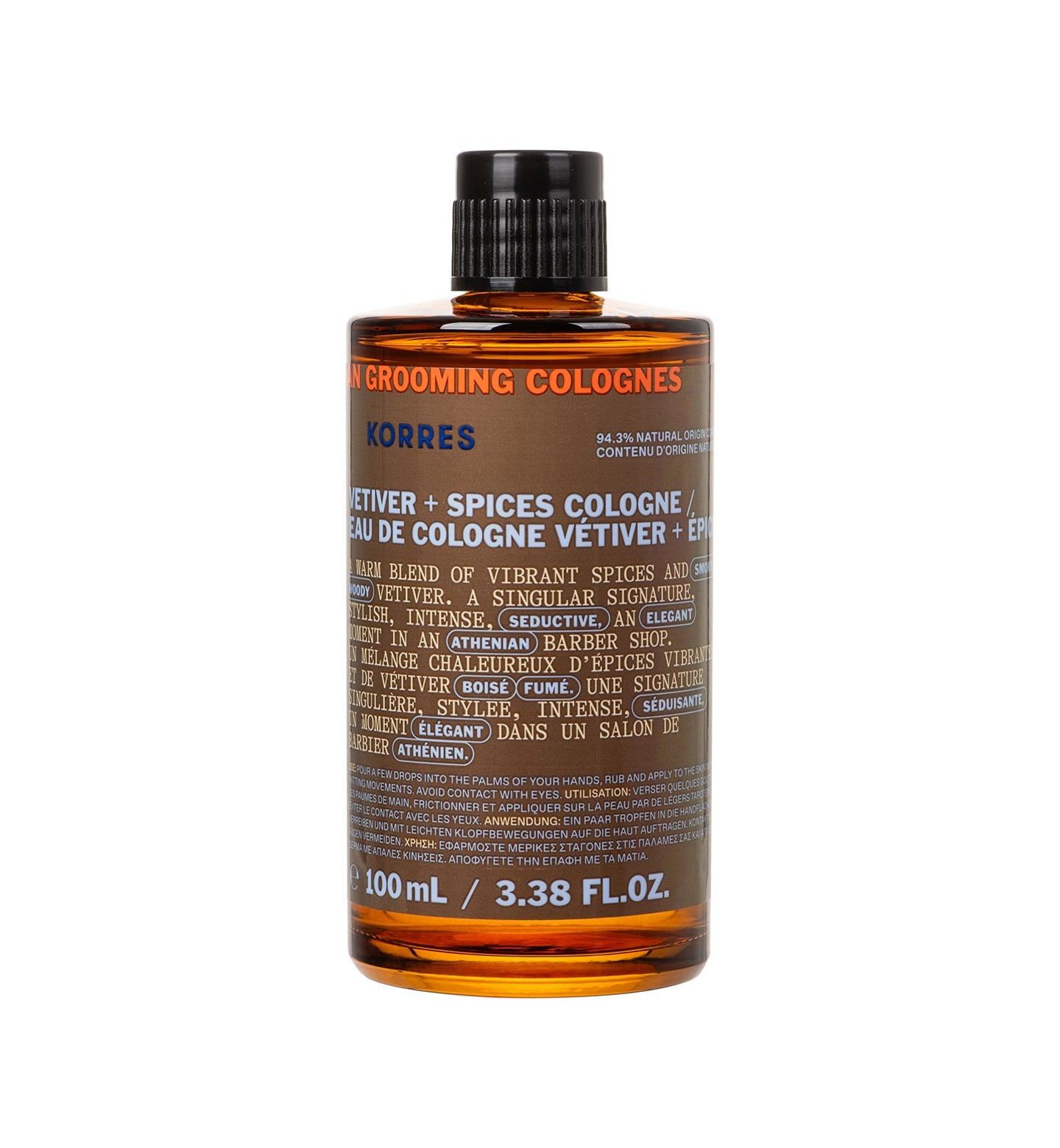 Eau de Cologne – Vetiver & Spices – for Men | KORRES