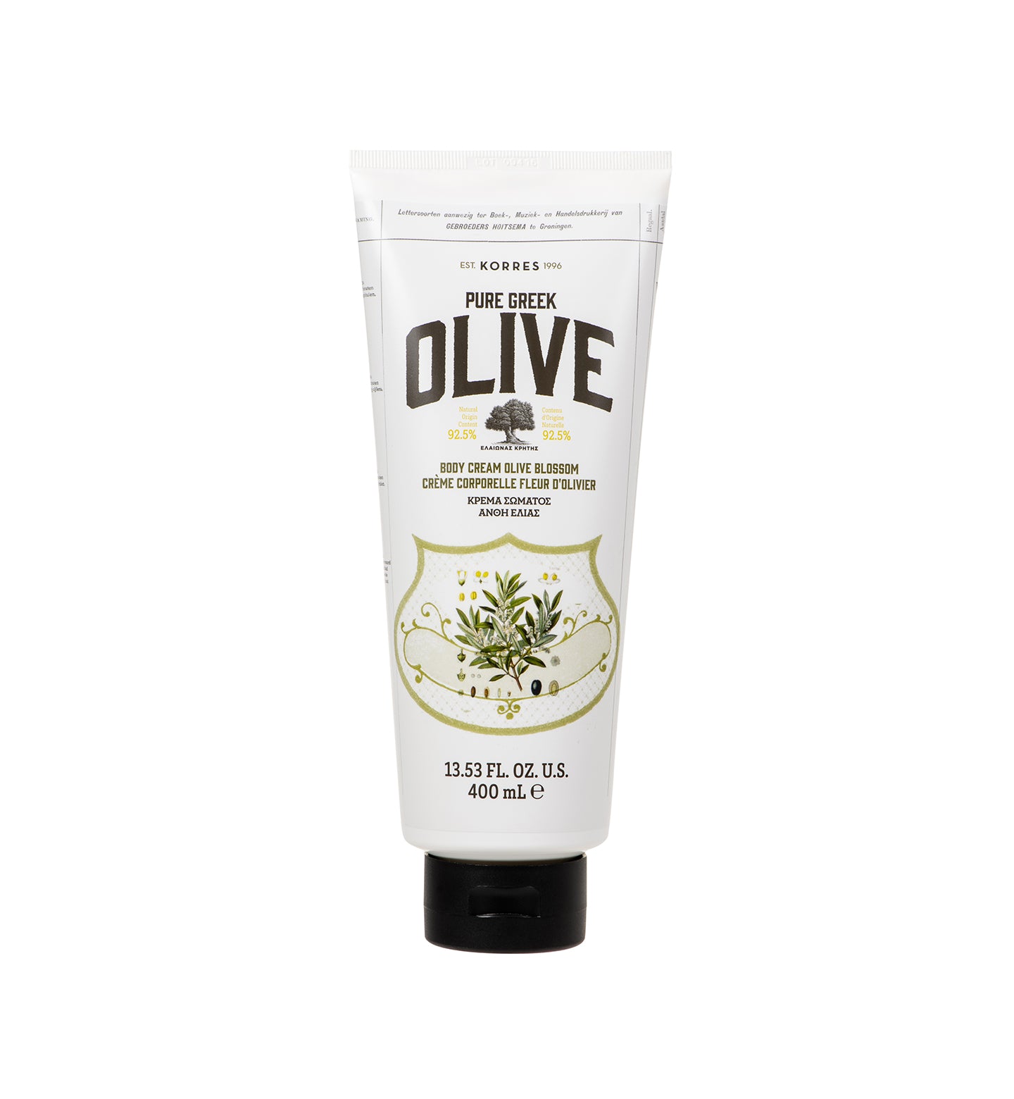 Pure Greek Olive Body Cream – Olive Blossom – 400ML | KORRES
