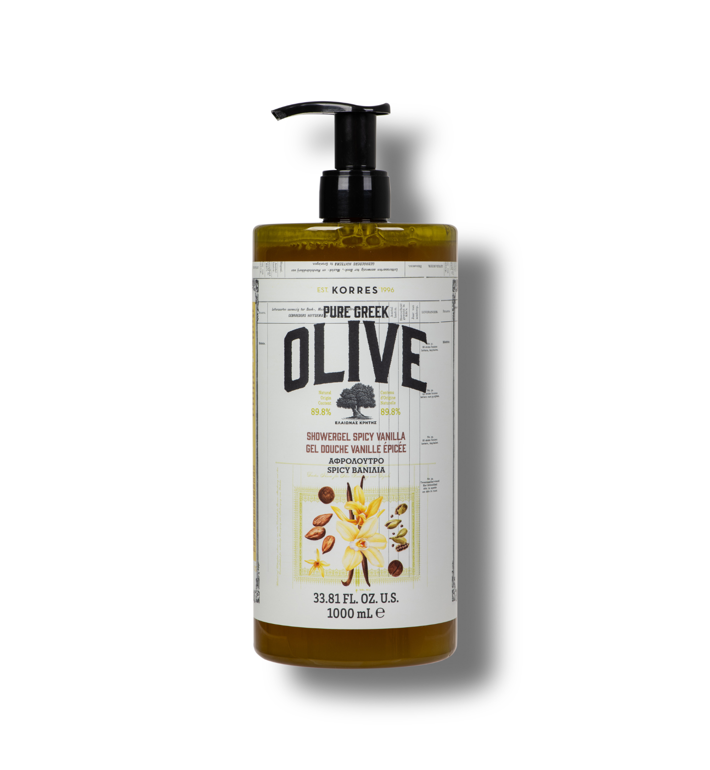 1 Liter Pure Greek Olive Oil Body Cleanser – KORRES