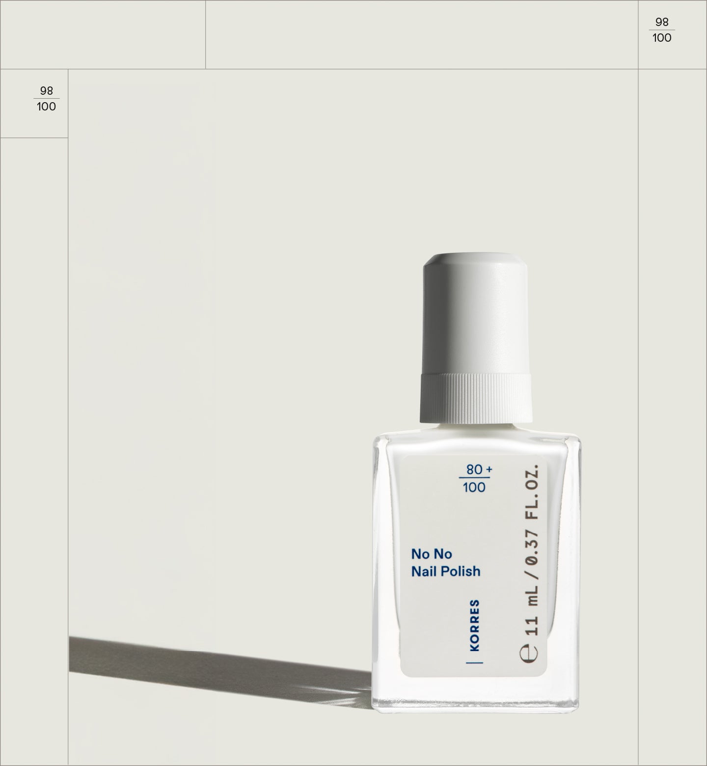 No No Nail Polish Pure White Makeup Korres