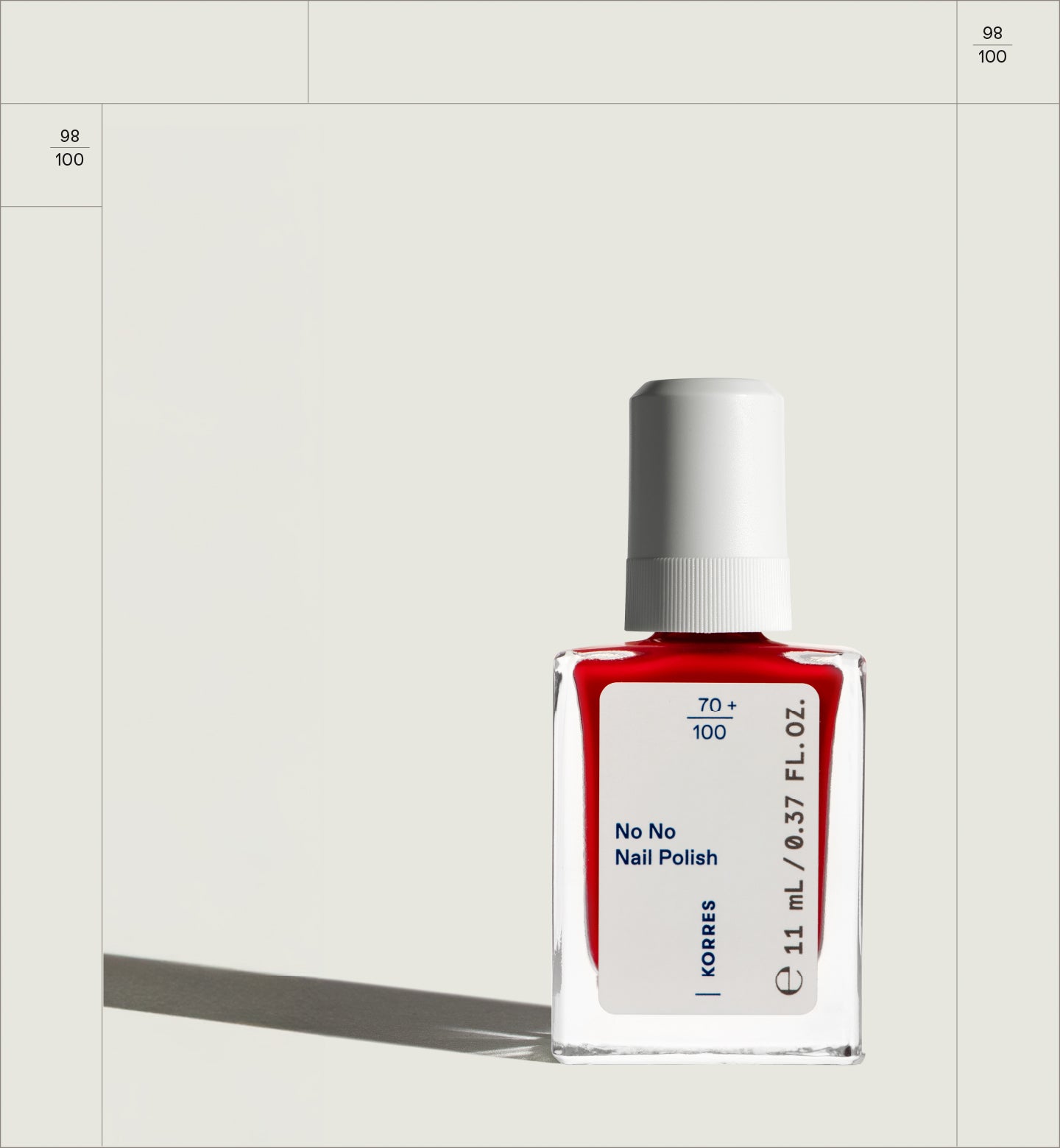 No No Nail Polish True Red Makeup Korres
