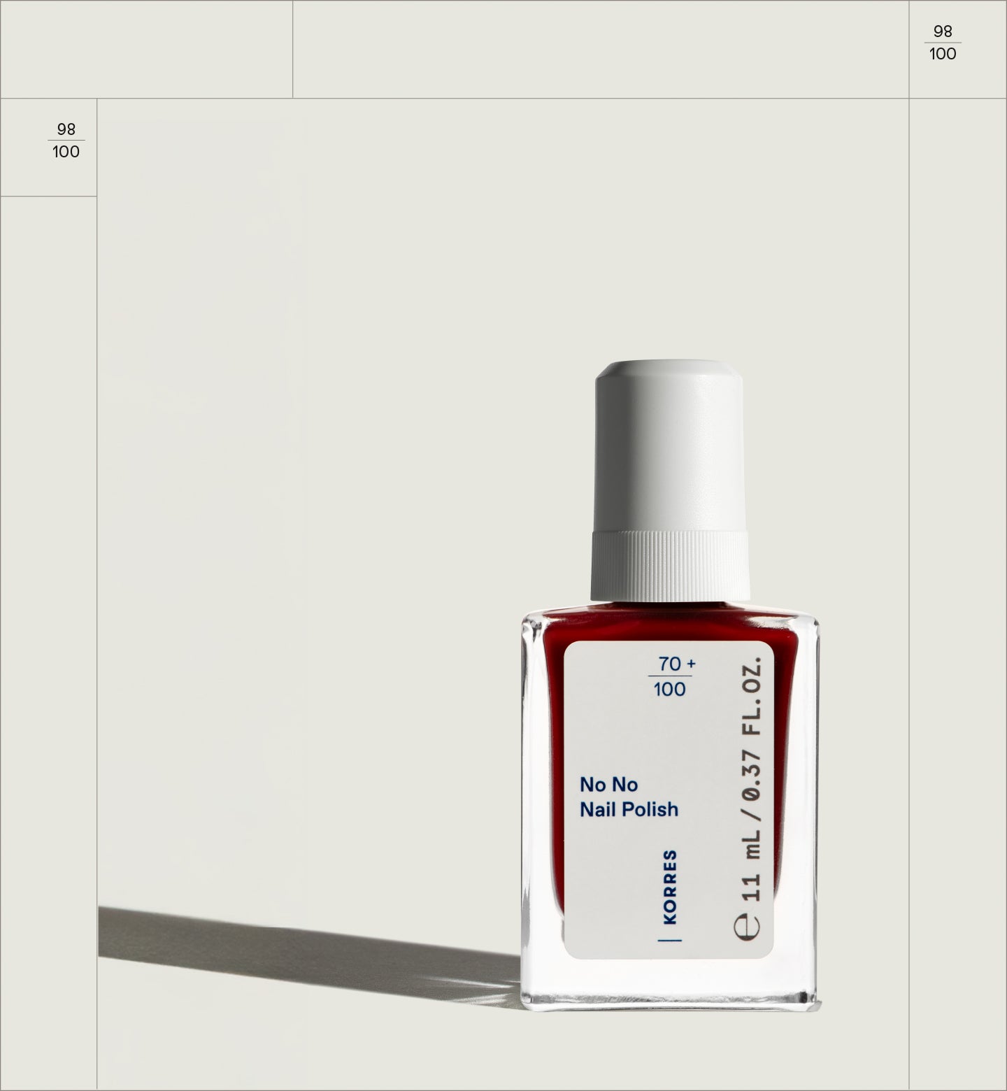 No No Nail Polish Wine Red Makeup Korres
