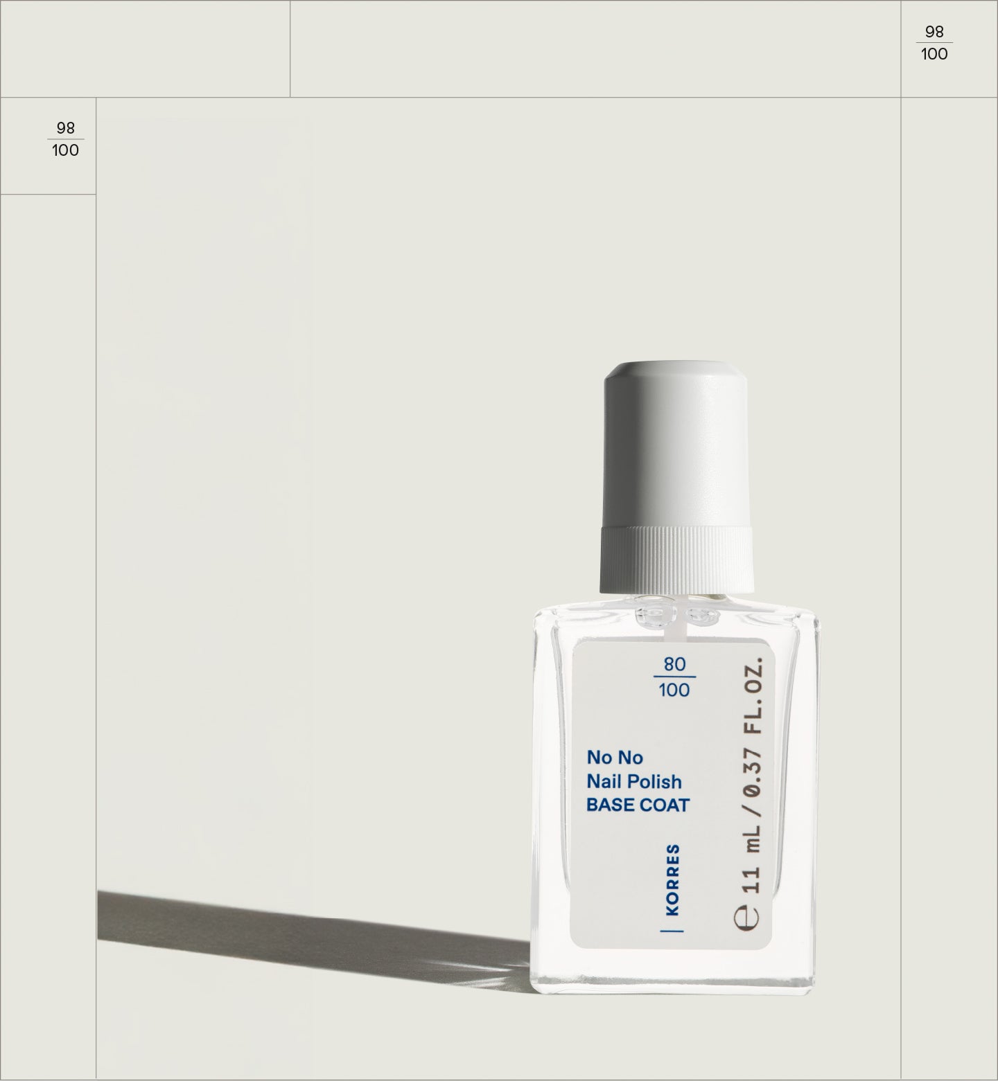 No No Nail Polish Base Coat Makeup Korres