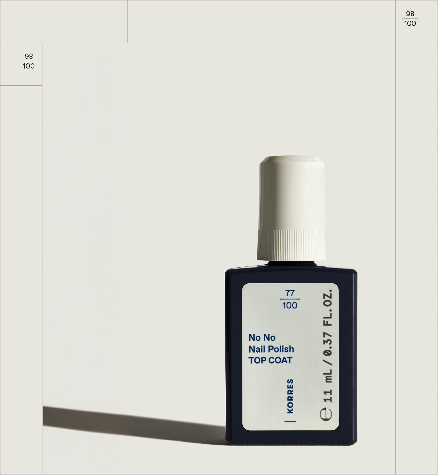 No No Nail Polish Top Coat Makeup Korres