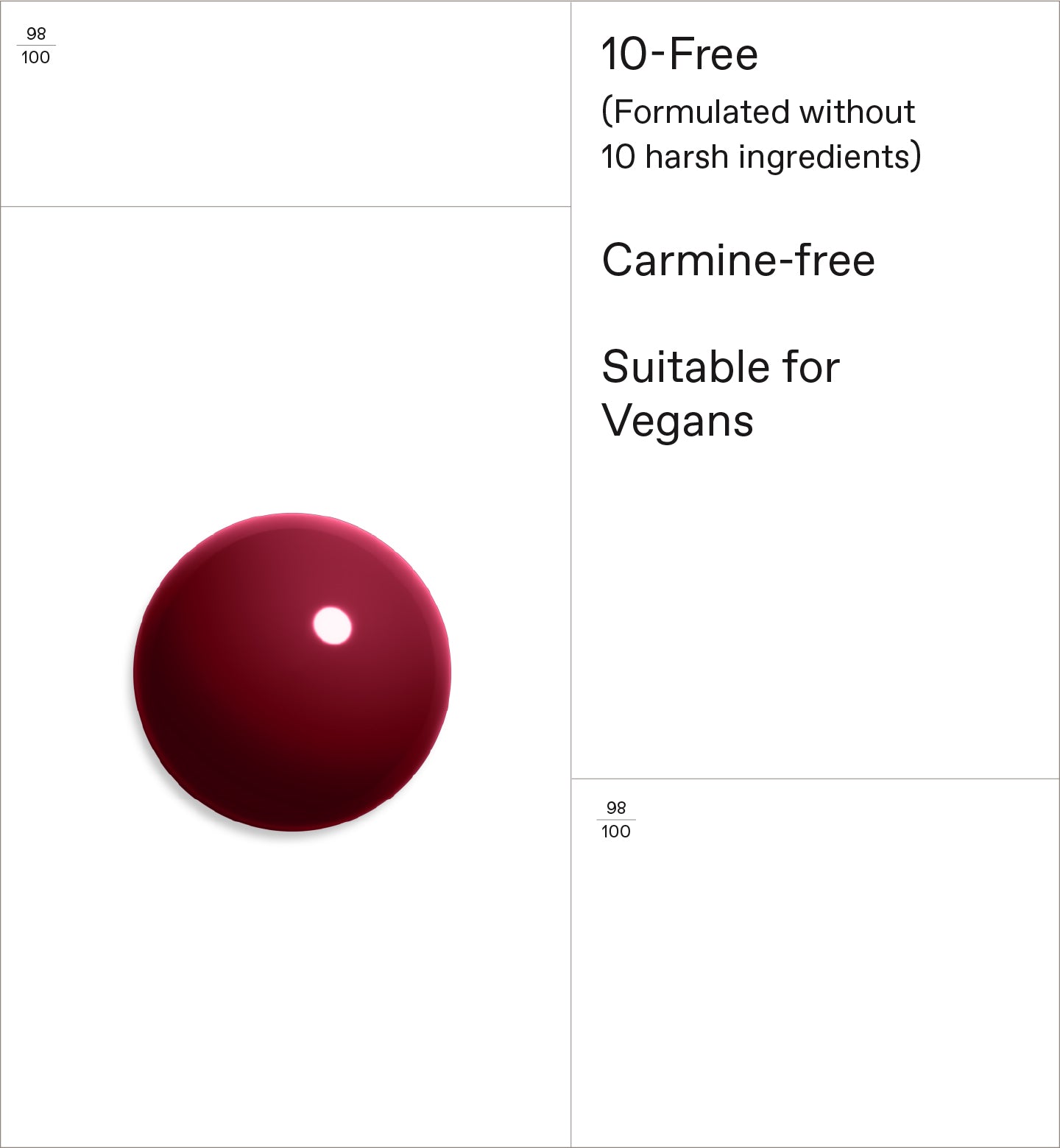 No No Nail Polish Wine Red Makeup Korres