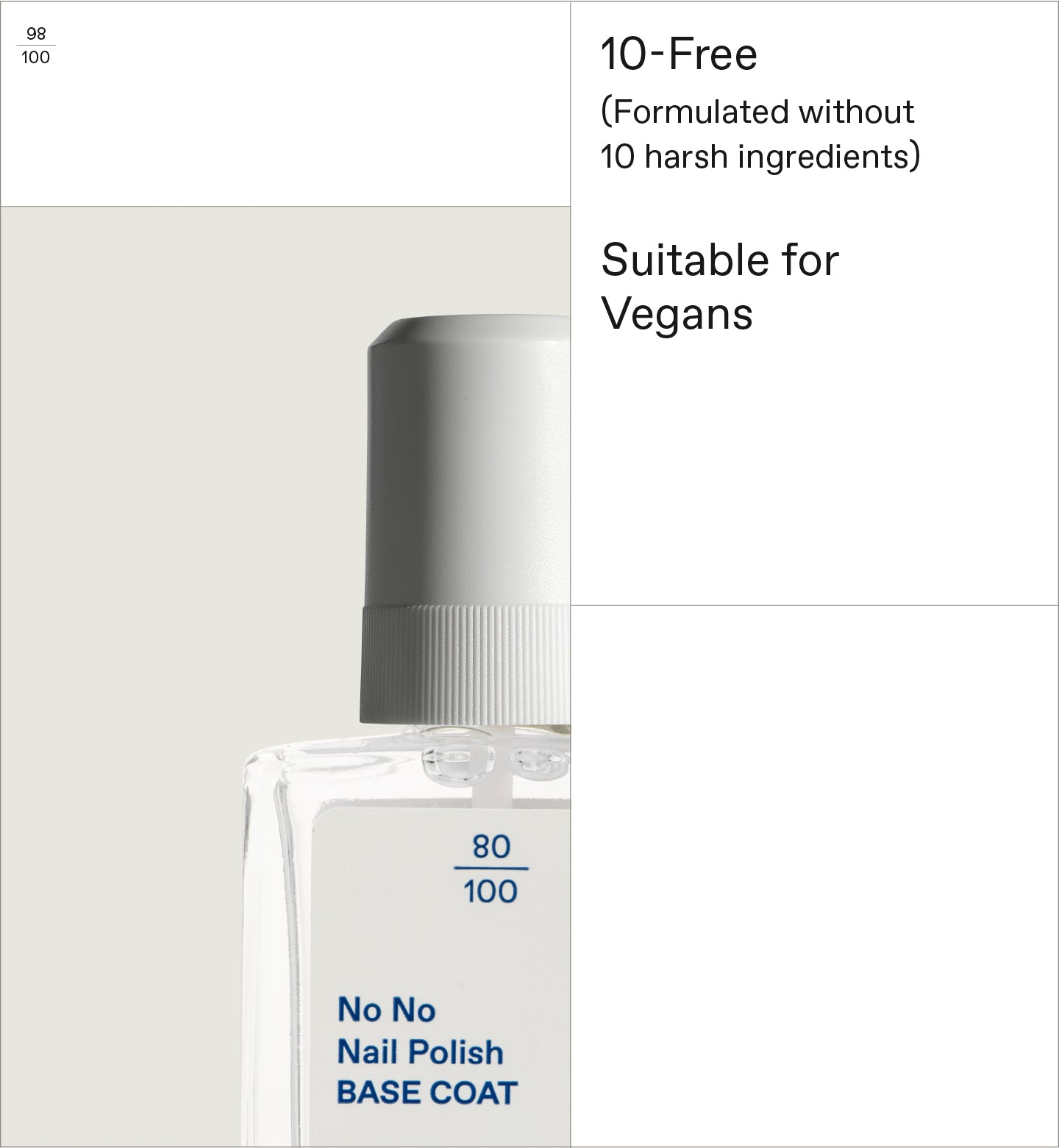 No No Nail Polish Base Coat Makeup Korres