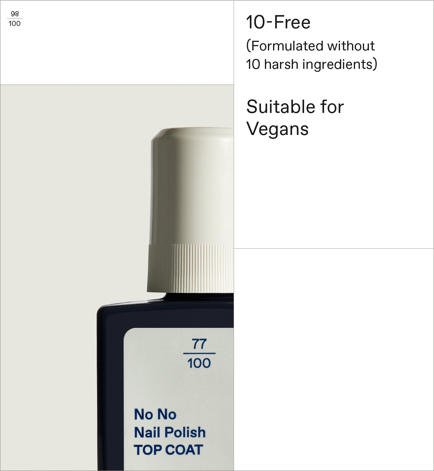 No No Nail Polish Top Coat Makeup Korres