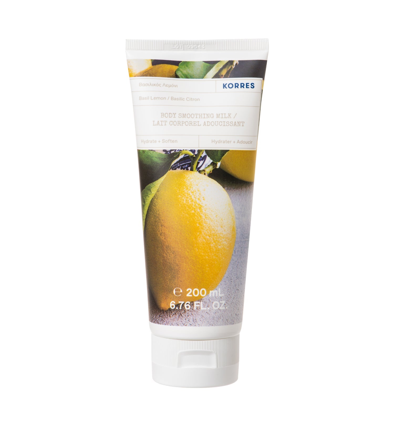 Body Smoothing Milk Basil Lemon Body Care Korres