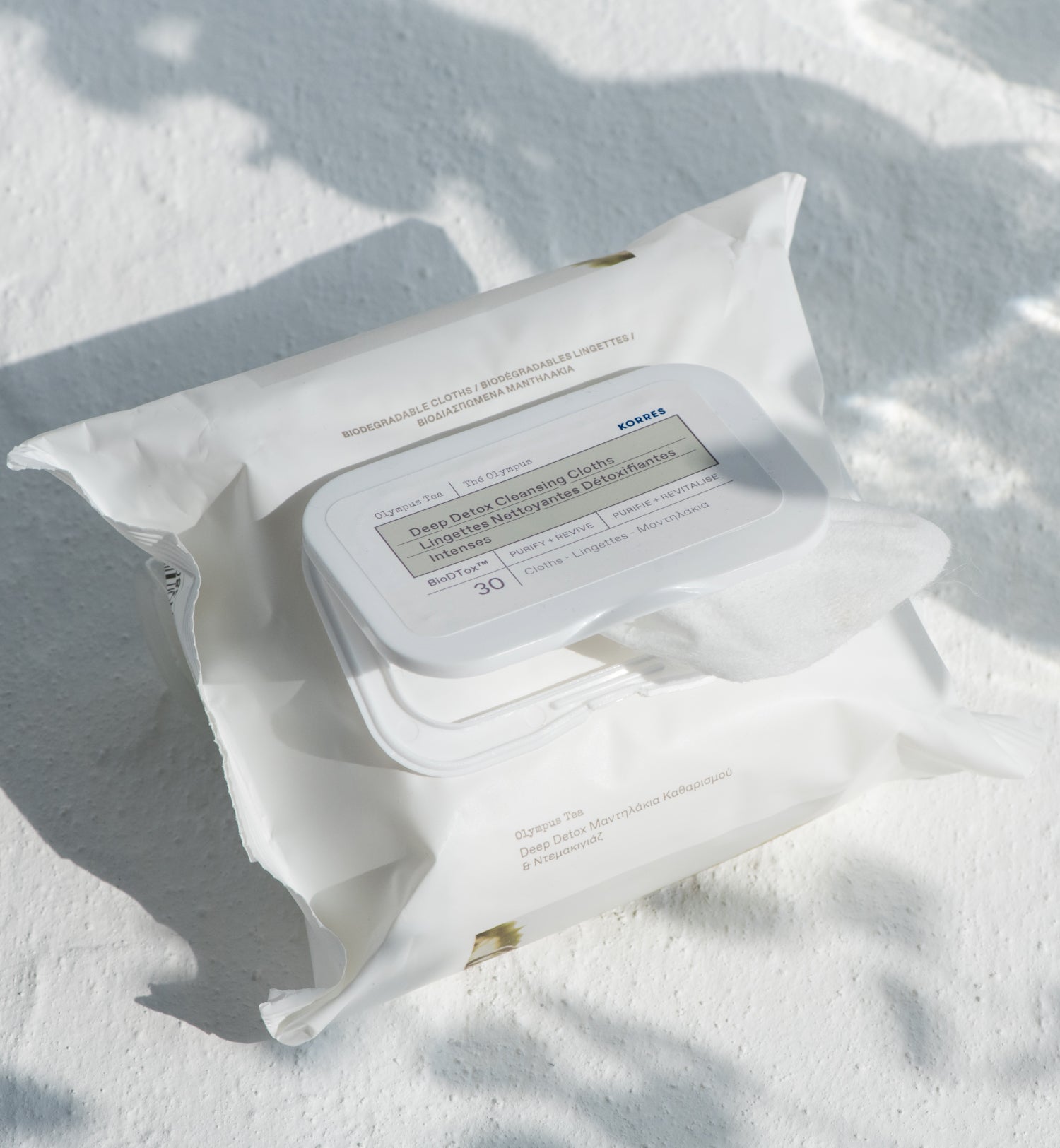 Olympus Tea Deep Detox Cleansing Cloths Skincare Korres