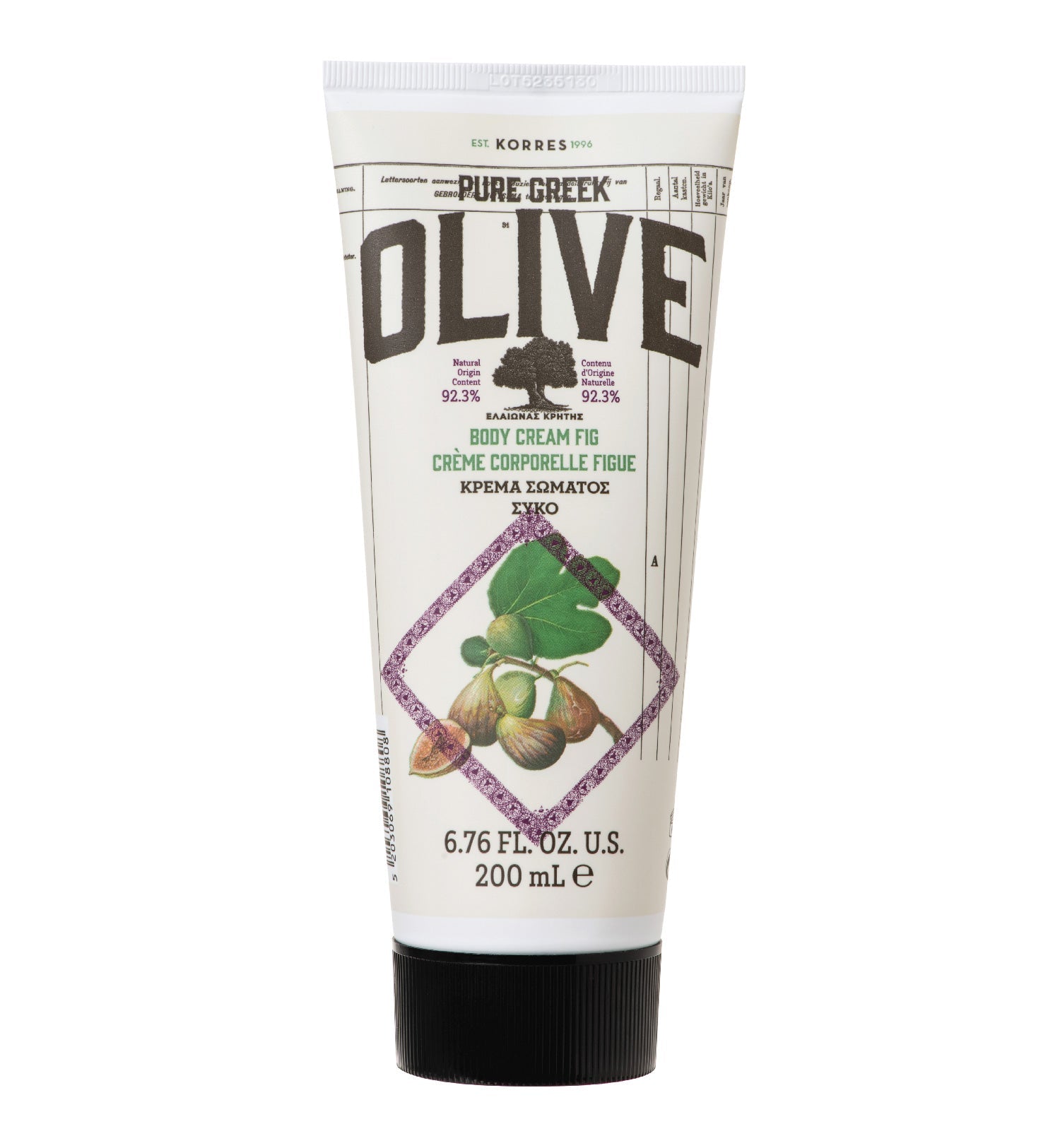 Pure Greek Olive Body Cream Fig Pure Greek Olive Korres