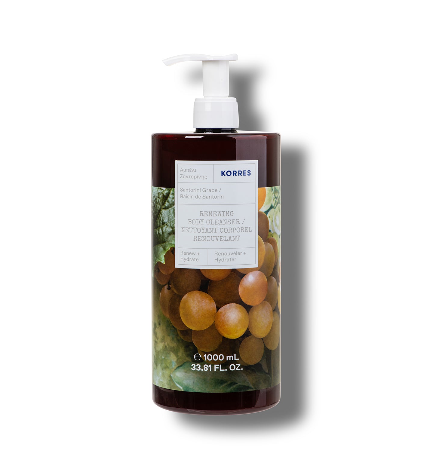 Renewing Body Cleanser Santorini Grape 1 Liter Body Care Korres