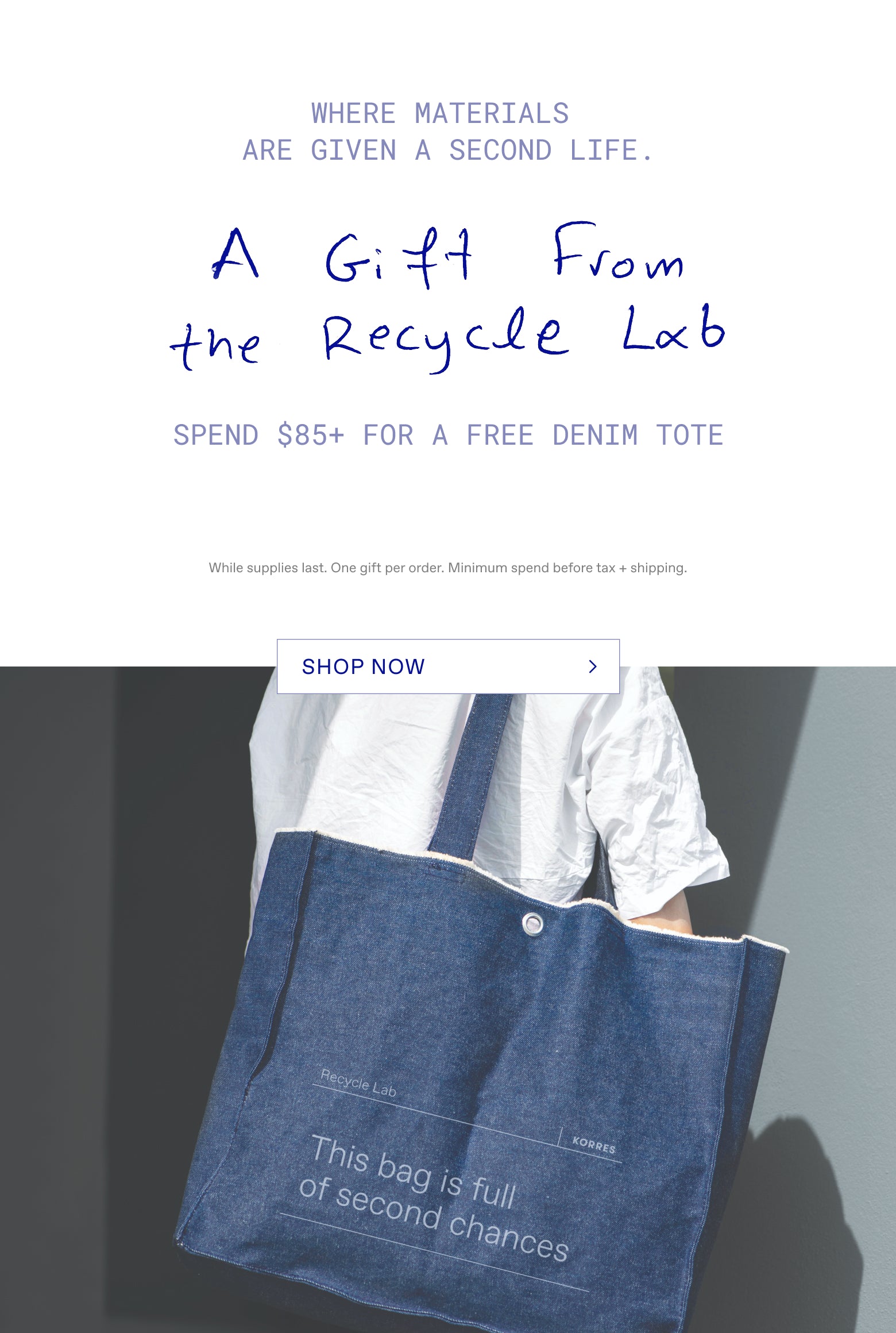 A Gift from the Recycle Lab: Orders $85+