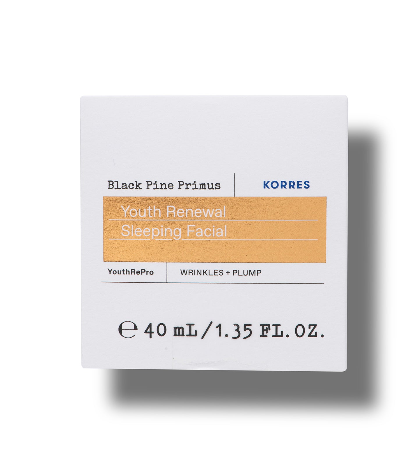 Black Pine Primus Youth Renewal Sleeping Facial Skincare Korres
