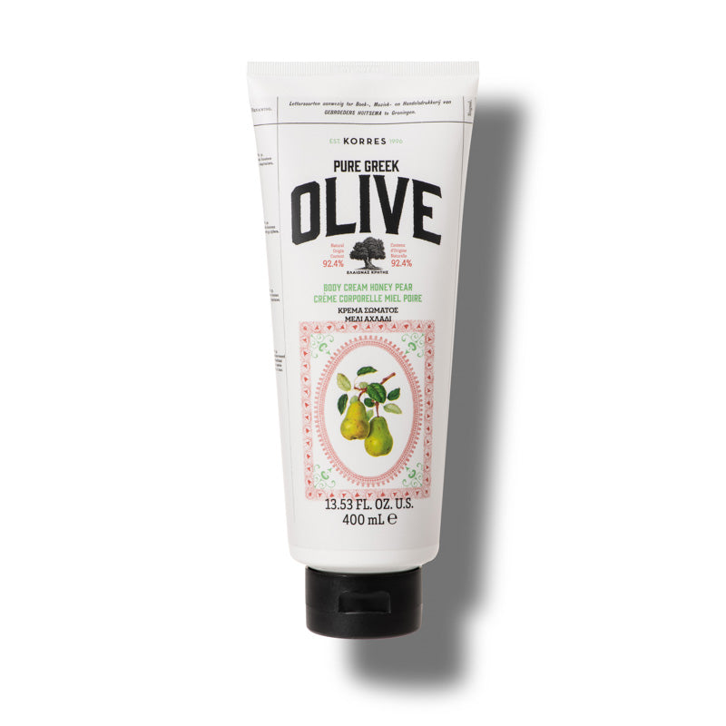 Pure Greek Olive Body Cream Honey Pear 400ML