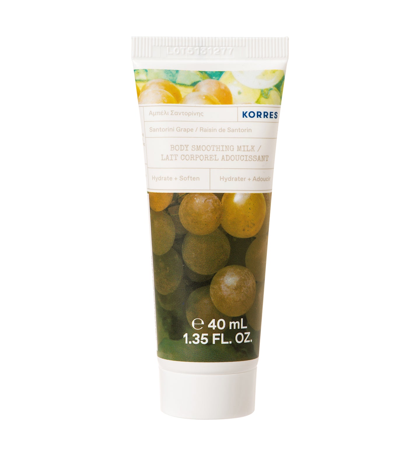 Mini Body Smoothing Milk Santorini Grape 40ML Littles Korres