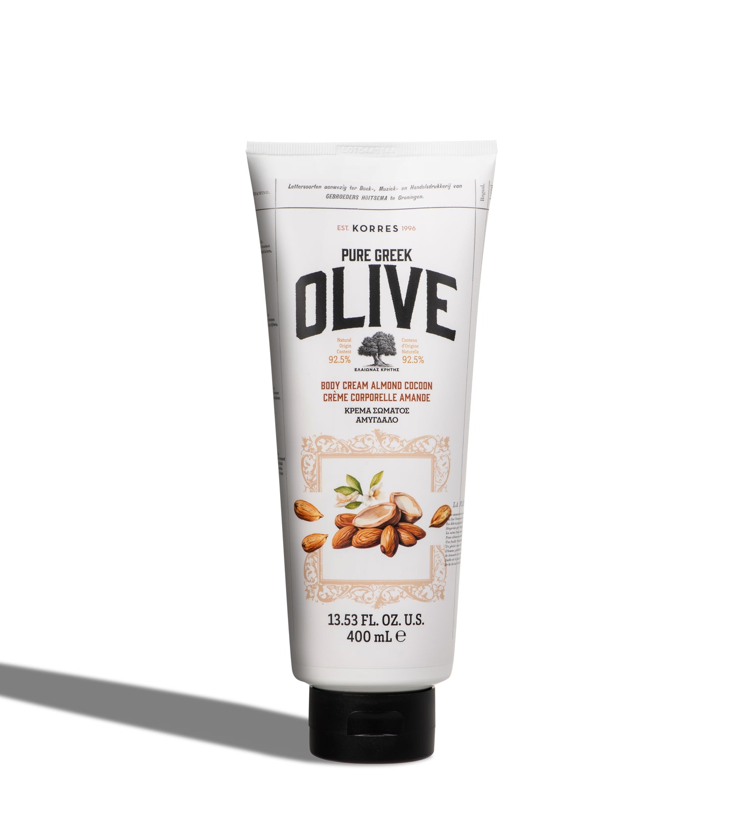 Pure Greek Olive Body Cream Almond Cocoon 400ML Pure Greek Olive Korres