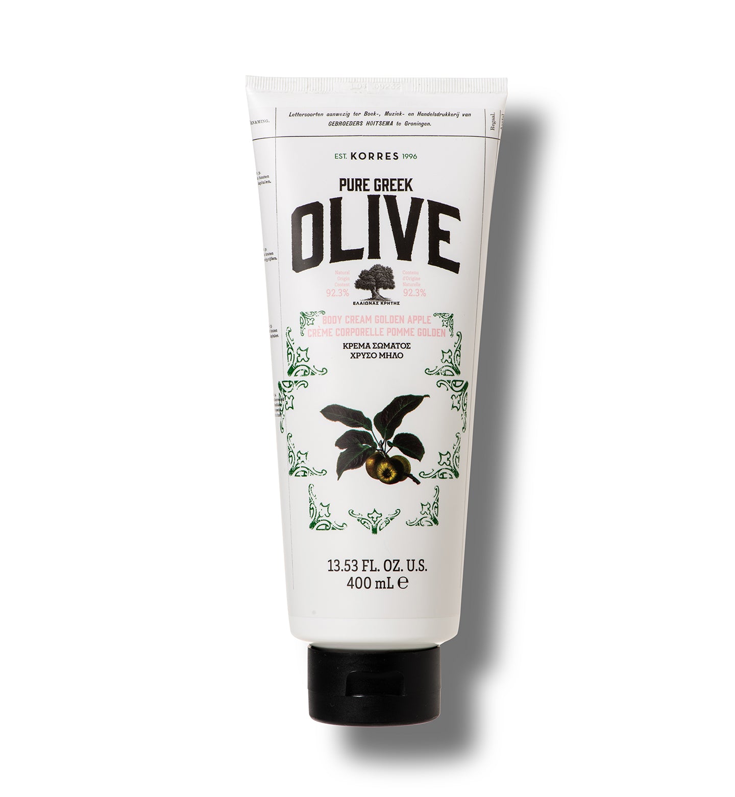 Pure Greek Olive Body Cream Golden Apple 400ML Pure Greek Olive Korres