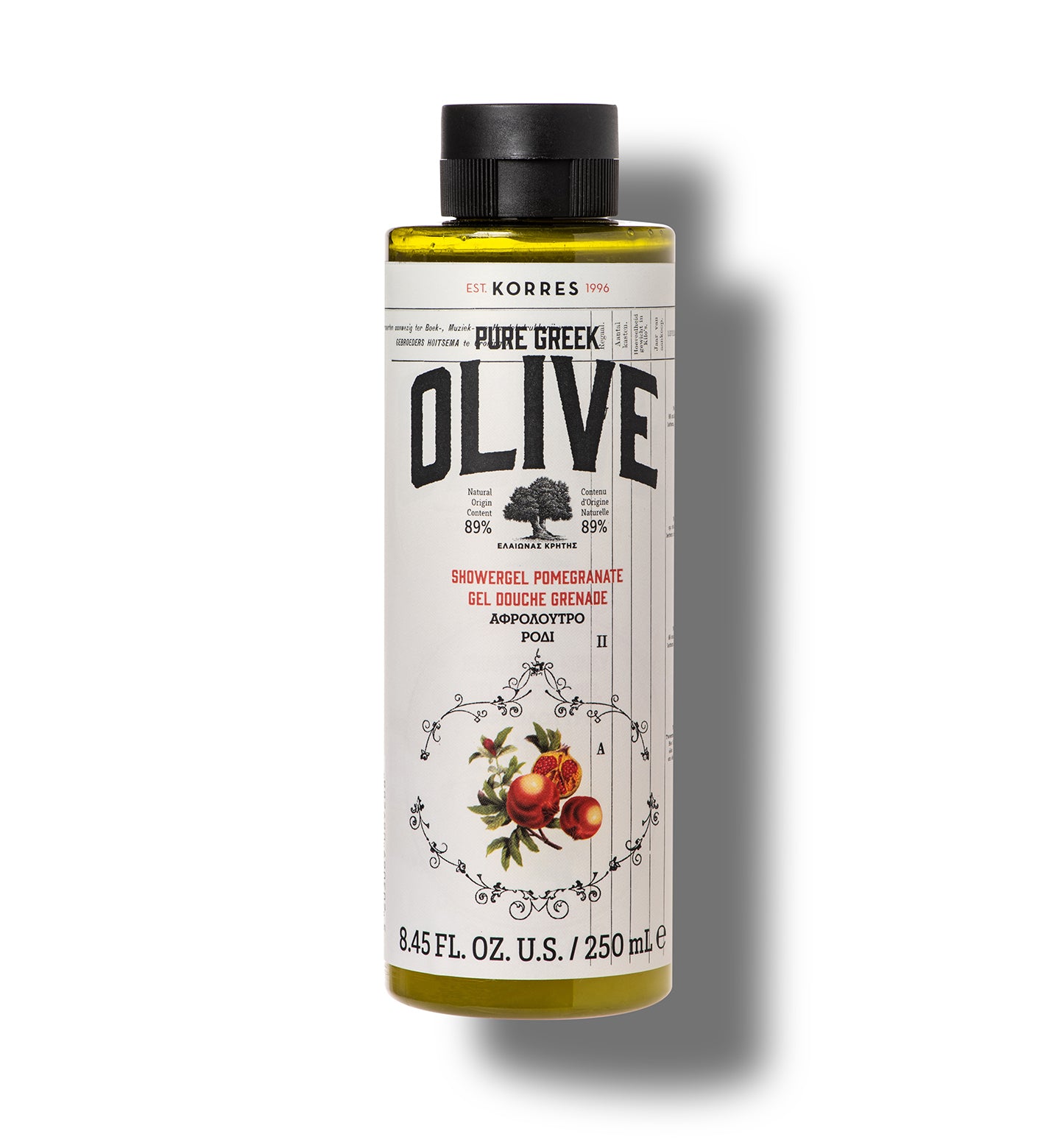 Pure Greek Olive Shower Gel Pomegranate Pure Greek Olive Korres