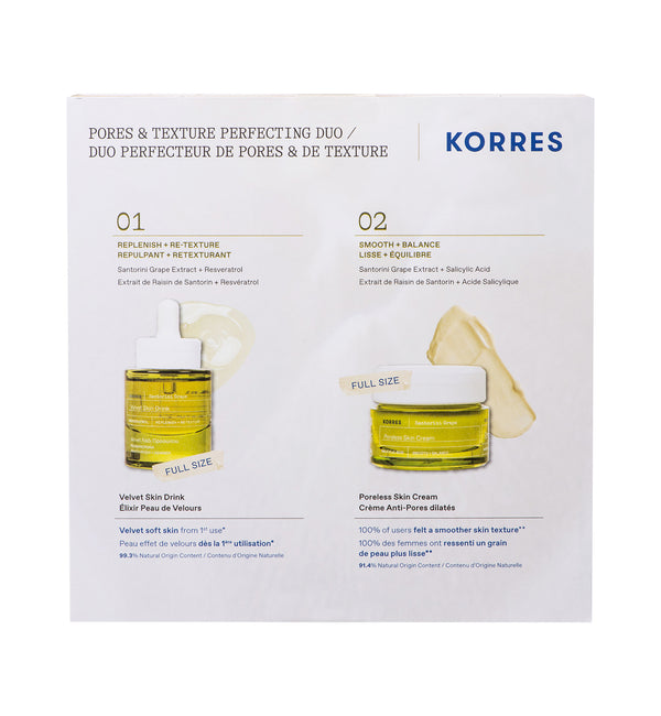 Santorini Grape Pores & Texture Perfecting Duo | KORRES