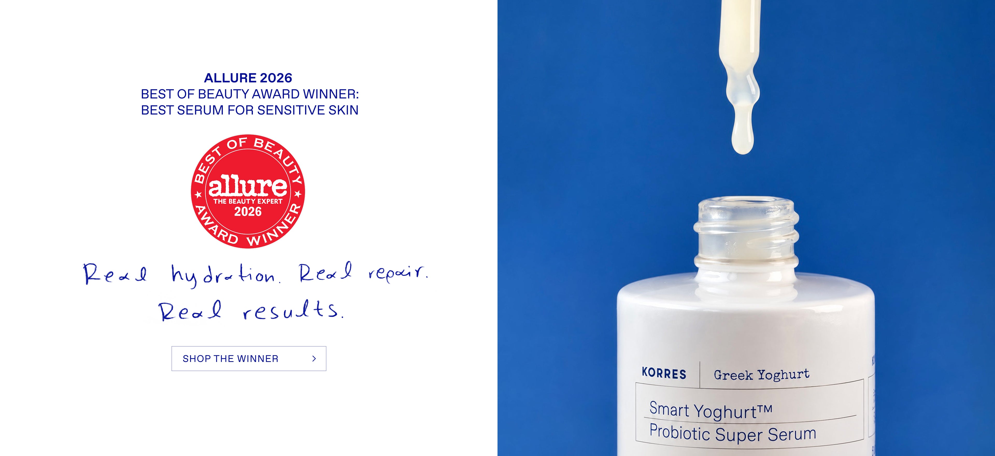 Allure 2026 Best of Beauty Award Winner: Best Serum for Sensitive Skin - KORRES Greek Yoghurt Probiotic Super Serum