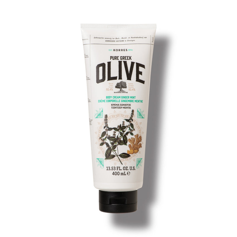 Pure Greek Olive Body Cream Ginger Mint 400ML