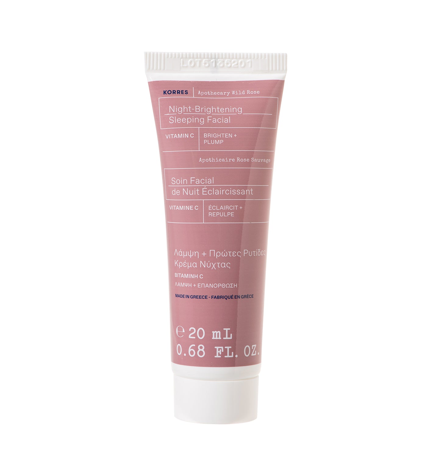 Mini Apothecary Wild Rose Brightening Sleeping Facial 20ML Littles Korres