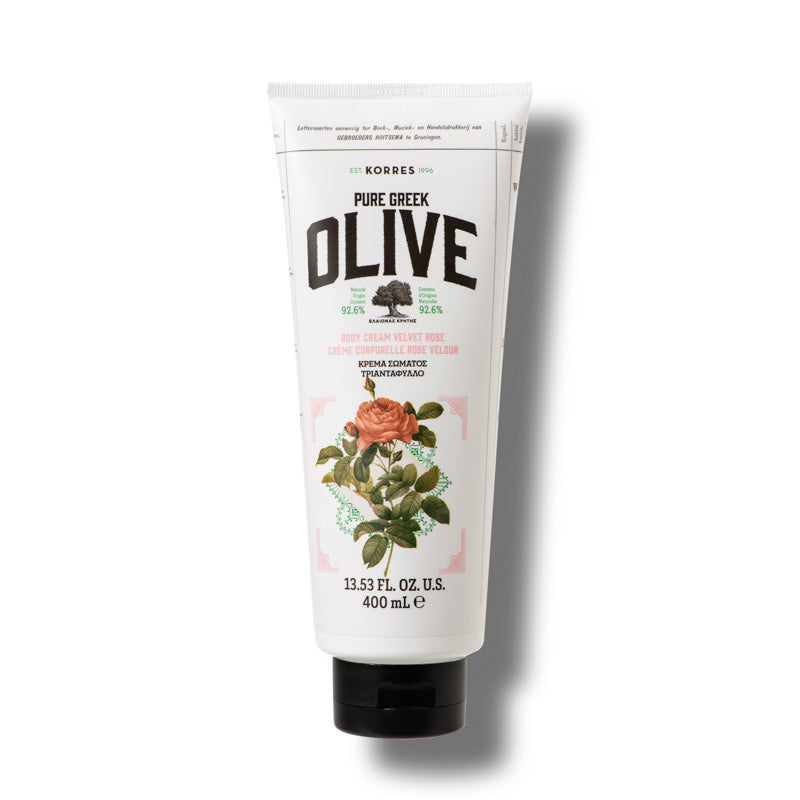Pure Greek Olive Body Cream Velvet Rose 400ML