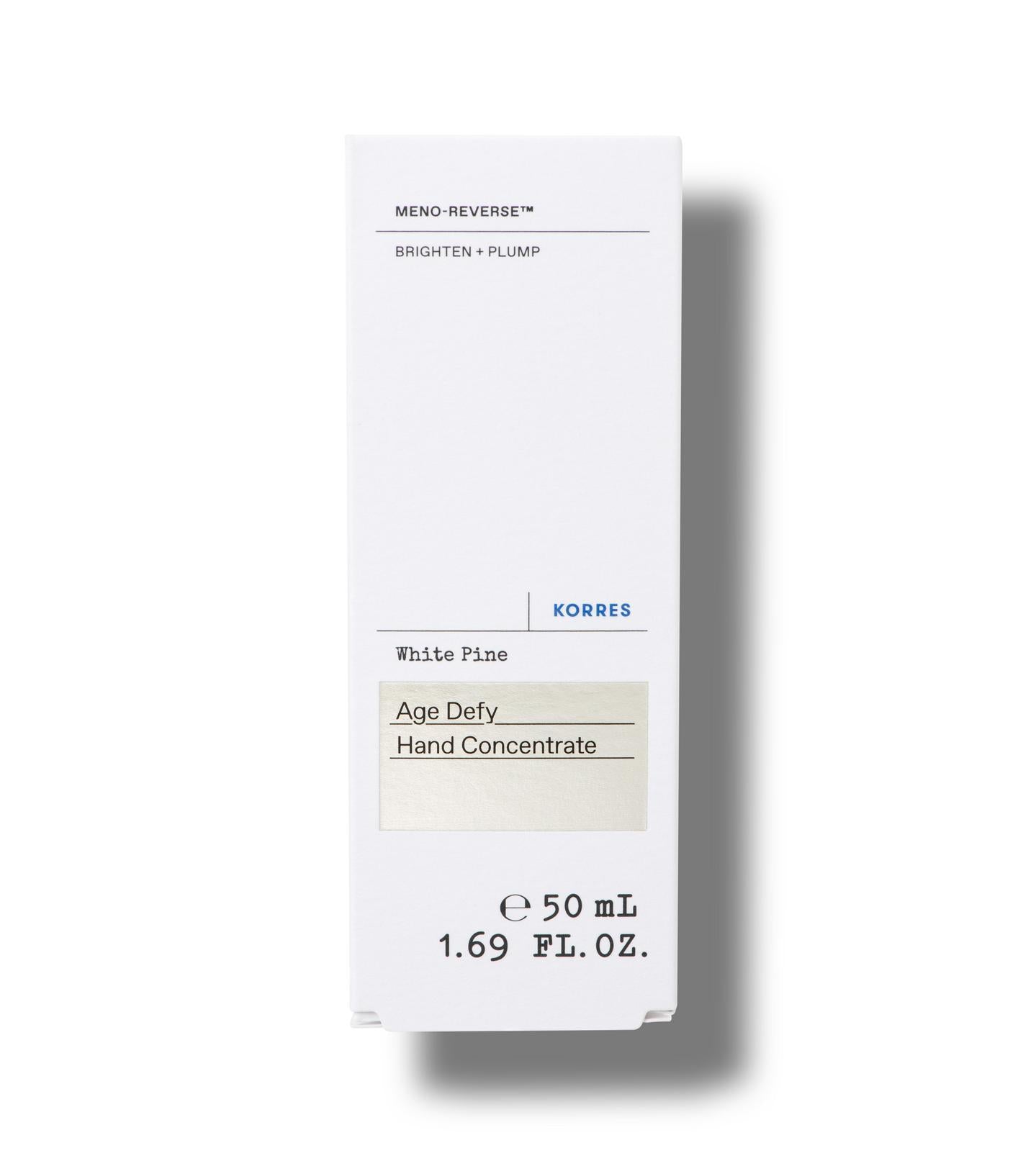 White Pine Age Defy Hand Concentrate Skincare Korres