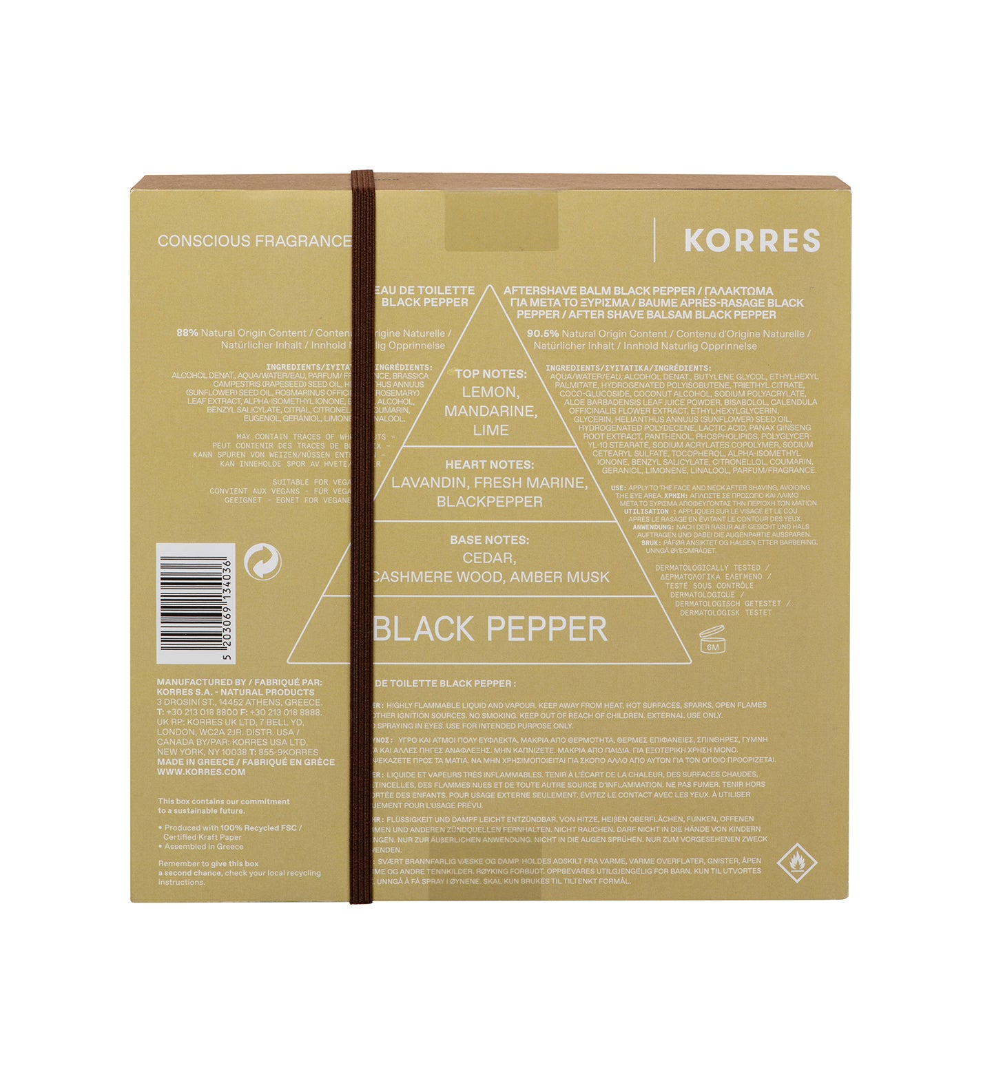 Black Pepper Body + Fragrance Duo ($95 Value) Kits Korres