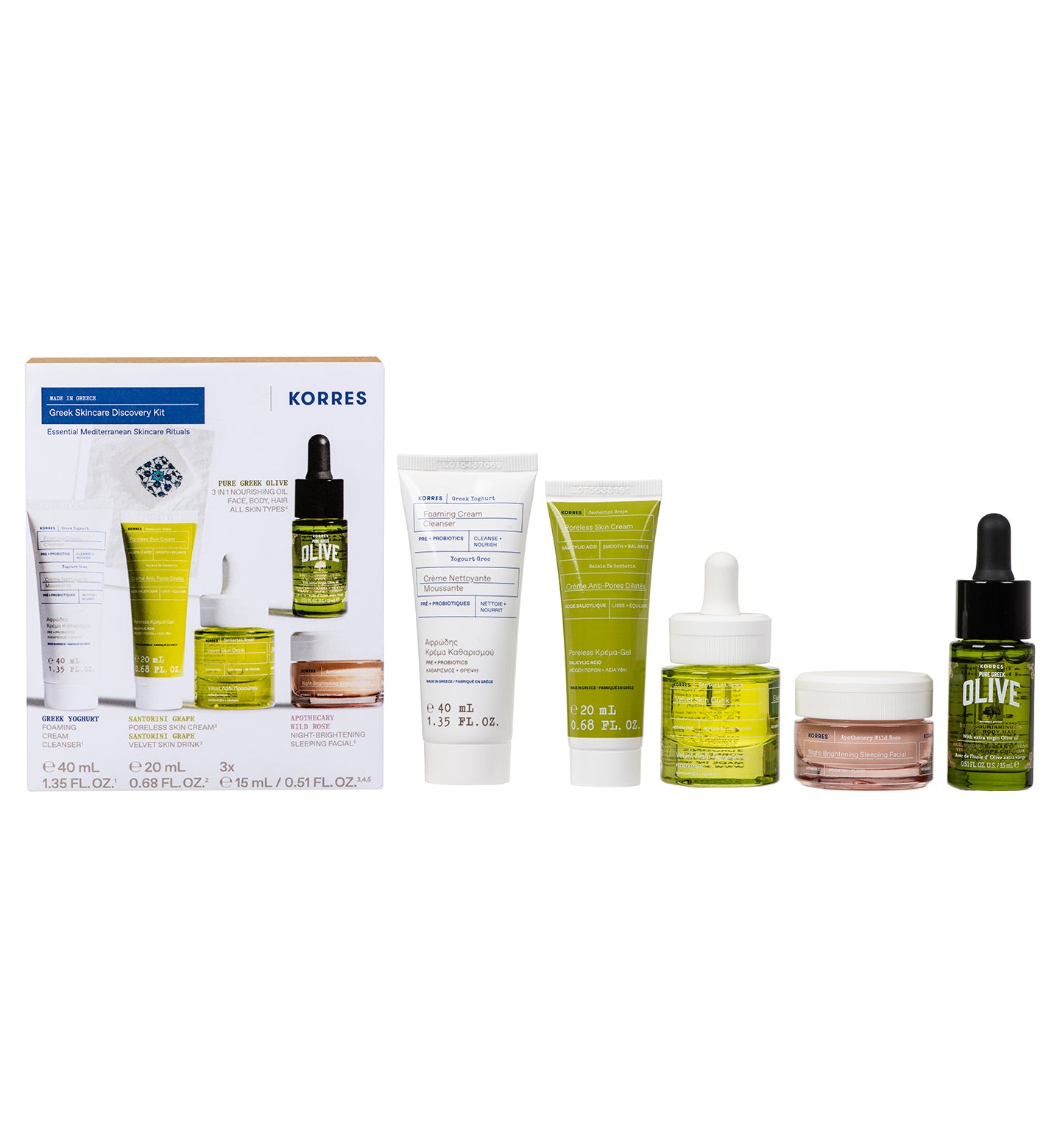 Greek Skincare Discovery Kit ($119 Value) Skincare Kits Korres