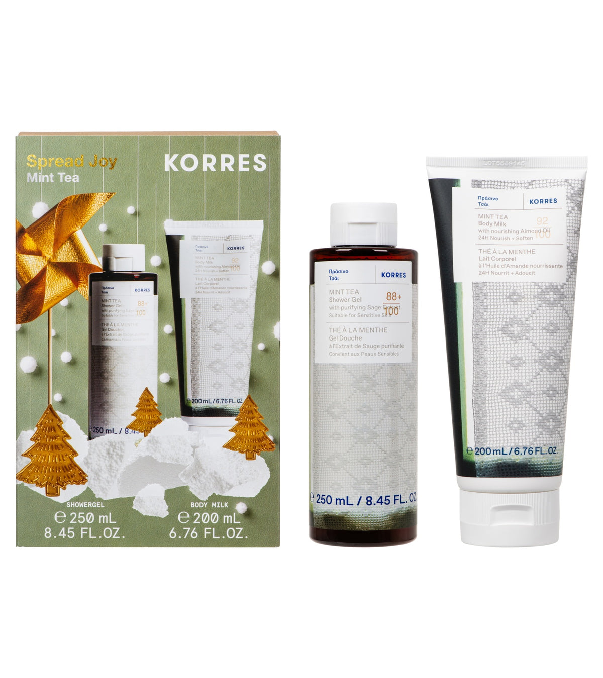 Mint Tea Body Care Duo Holiday Gift Set ($49 Value) Kits KORRES